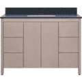 Hanleigh 48 in. Vanity with Slab Doors in Washed Maple